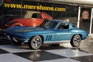 66 Corvette Coupe Nassau Blue Factory AC 4 Speed
