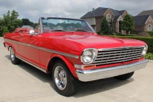 1963 Chevy Nova Convertible Red on Red 283 Automatic Photo