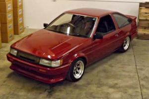 Toyota Levin TRUE JDM 100% Legal Titled AE86 RHD Red Top 5 spd lowered Work SSR