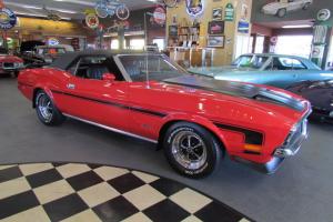 1972 Ford Mustang Convertible 351 Cleveland, Restored, Red on Black Photo