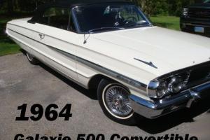 1964 Ford Galaxie 500 Convertible Restored Low 60k Miles 4 sp 64 X-Code 63 XL Photo