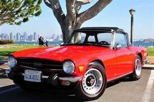 1974 TRIUMPH TR6 ROADSTER RED EXCELLENT INSIDE & OUT CLASSIC SPORTY BEAUTIFUL