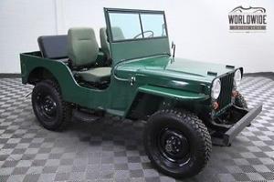 1948 Jeep Willys Green CJ2A Frame Off Restoration! Less than 50 Miles Photo