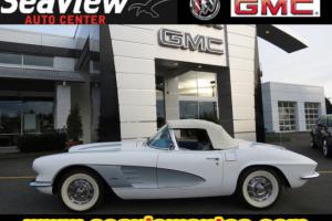 1961 CHEVROLET CORVETTE ROADSTER WITH MATCHING #S ENGINE ,2-4`S , 4-SPEED !!