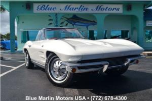 NUMBERS MATCHING Convertible Vette 327 V8 4-speed manual leather hardtop more Photo
