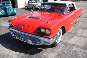 1959 FORD TBIRD CONVERTIBLE AUTOMATIC V8 NEW PAINT RUNS GREAT WILL TAKE TRADES