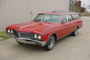 1967 SPORT WAGON, BUICK'S VERSION OF THE "VISTA CRUISER" 340-4, FACTORY RED