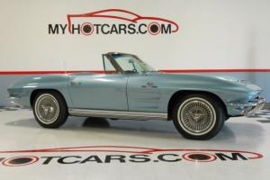 RARE 1964 Corvette Fuelie Convertible L84 327/375 hp with 4-Speed in Silver Blue