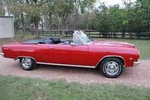 1965 Red Convertible True Super Sport SS, A/C, Power Steering, Power Brakes Photo
