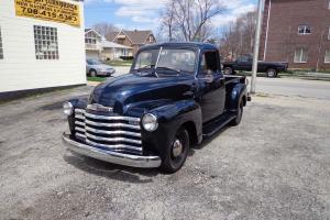 1953 Blue! Restored Rebuilt Engine New Bed 3 Speed Manual Inline 6 Chevy Pickup