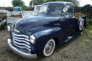  1952 CHEVROLET 3100 1/2 TON PICK UP SHORT BED CALIFORNIA IMPORT 6 CYLINDER  Photo