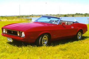 1973 Ford Mustang Convertible Red Rare Q Code 351 4Bbl Auto PS PB