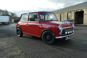 1990 ROVER MINI RACG FLAME CHECKMATE RED/WHITE 12 MONTHS MOT & TAX Photo