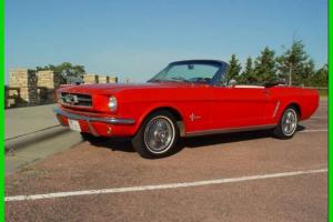 (1964 1/2)Ford Mustang Convertible 170 Sprint Straight 6 Gasoline 3-Speed Manual Photo