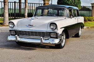 Spectacular just 16,245 miles 56 Chevrolet BelAir Wagon with power steering wow. Photo