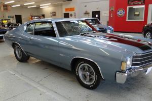 1972 Chevrolet Chevelle....#'s matching...Ascot Blue.....factory a/c !!
