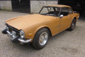 Triumph TR6 LHD Overdrive Car With Hardtop To Restore. Photo