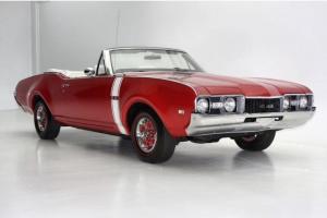 AWESOME RED 1968 CUTLASS CONVERTIBLE UPGRADED WITH 442 OPTIONS!!!! POWER STEERIN