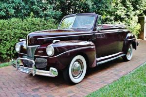Award winning restoration on this amazing 1941 Ford DeluxeConvertible must see. Photo