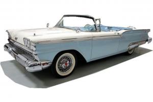 RESTORED 59 FAIRLANE CONVERTIBLE AC CONTINTAL KIT AUTO WIRES Photo