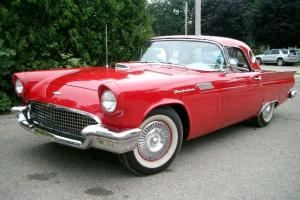 1957 Ford Thunderbird Classic Restored Factory Red Photo