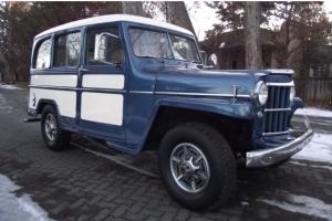 *** BEAUTIFUL TWO TONE BLUE AND WHITE 1959 WILLYS JEEP 4WD WAGON ***