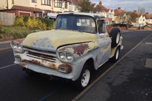1958 CHEVROLET APACHE STEPSIDE PICKUP TRUCK,HOTROD RATROD PROJECT