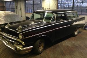 CHEVROLET BEL AIR NOMAD WAGON NEEDS RESTOR VERY SOLID CAR NO RESERVE VERY RARE Photo