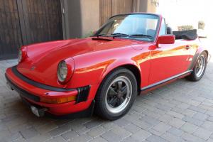 1983 911SC Cabriolet 50,870 Miles Fully Documented. Window Sticker Limited slip.
