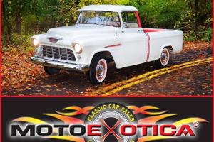 1955 CHEVROLET CAMEO P/UP-2 OWNER-ORIG SHEET METAL-NEW WOOD BED-GARAGED Photo