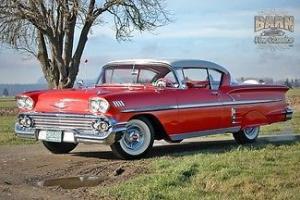1958, Rio Red, original 50k miles, 348/powerglide, super clean and sharp, NICE!