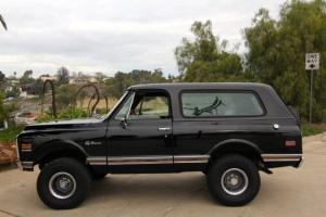 1972 Chevrolet Blazer CST 4x4 Factory Black with black top Rust free Cali truck Photo