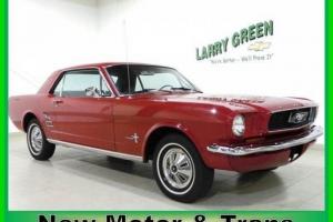 Classic Mustang Red on Black Built Motor Vintage Financing 100 Percent Rust Free