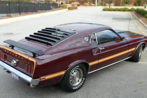 Restored 1969 FORD MUSTANG MACH 1,ROYAL MAROON,MARTI REPORT,351W,FACTORY 3 SPEED Photo