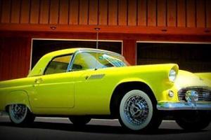 Number One Condition 55 T Bird Goldenrod Yellow #1 292 v8 automatic restored Low Photo