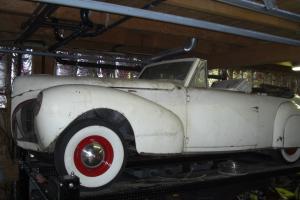 Barn Find 1940 Lincoln convertible