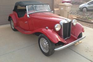 1951 MG-TD Roadster, red, was kept in dry storage, solid car, excellent weekend Photo
