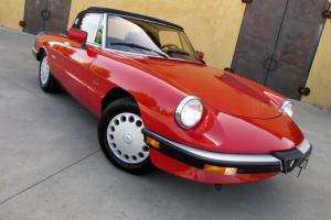 1988 Alfa Romeo Graduate Spider Convertible -- 27,000 Original Miles ---