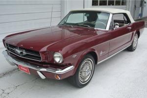1965 MUSTANG C CODE CONV VINTAGE BURGUNDY 289 4V AUTO A/C