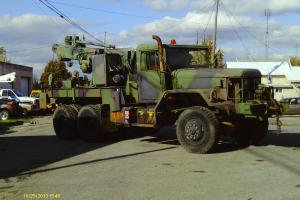 1985 AM General Military Wrecker with hydraulic crane and winch
