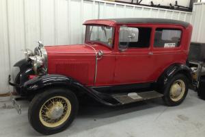 1930 Model A Ford 2 Door Sedan Stock Motor Good Condition belongs to AJ Foyt