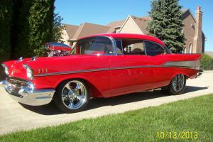 1957 CHEVY BEL AIR STREET ROD PRO STREET PRO TOURING HIGH END SHOW CAR Photo