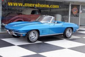1967 Corvette Roadster Marina Blue 350hp 4 Speed