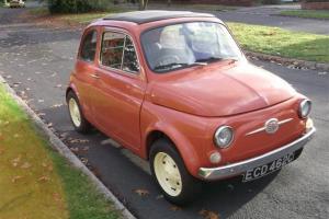 Fiat 500 500F 1965 650 engine right hand drive coral red Photo