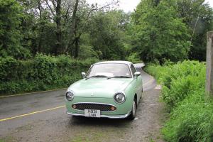 1991 NISSAN FIGARO CONVERTIBLE GREEN/WHITE Photo