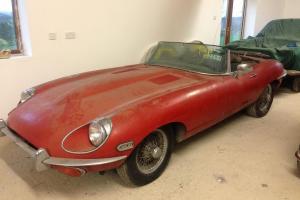 Jaguar e type Roadster 4.2  " barn find" 1969,  S2,  needs restoration, Photo