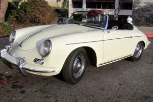 Porsche : 356 Ivory with Black Leather