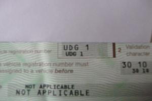 UDG 1 REGISTRATION FOR SALE. Must be the cheapest number 1 for sale!!!