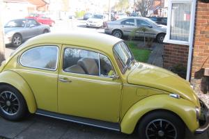  VW Beetle 1972 1500cc Yellow Tax Exempt Full MOT  Photo