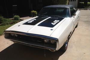 1970 White Charger! PS, PB. PW. AC , Restored, Magnum 440, Tons of Documentation Photo